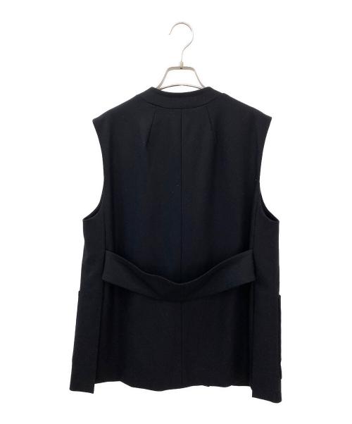 DEPAREILLE（デパリエ）DEPAREILLE (デパリエ) ウールツイルジレ ブラック サイズ:38の古着・服飾アイテム