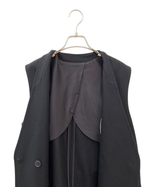 DEPAREILLE（デパリエ）DEPAREILLE (デパリエ) ウールツイルジレ ブラック サイズ:38の古着・服飾アイテム