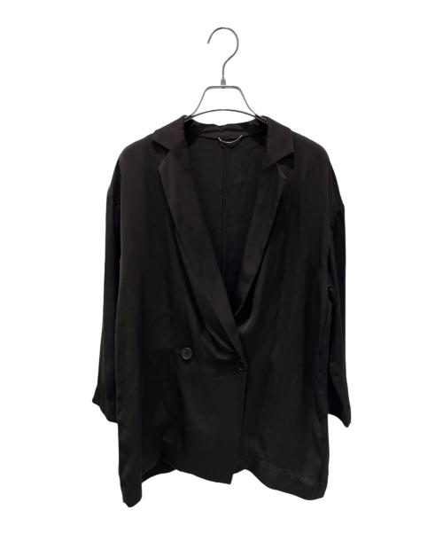 L'appartement（アパルトモン）L'appartement (アパルトモン) Washable Silk Jacket ブラウン サイズ:不明の古着・服飾アイテム