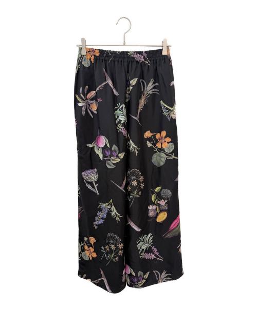 CABAN（キャバン）CABAN (キャバン) シルクボタニカルパンツ ブラック サイズ:Freeの古着・服飾アイテム