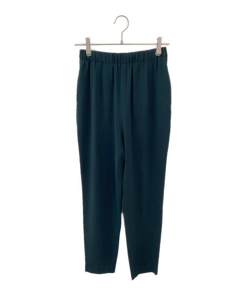 ENFOLD（エンフォルド）ENFOLD (エンフォルド) PEダブルクロス Relax TROUSERS グリーン サイズ:38の古着・服飾アイテム