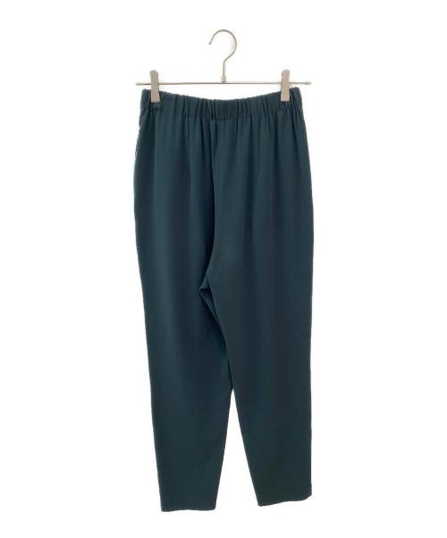 ENFOLD（エンフォルド）ENFOLD (エンフォルド) PEダブルクロス Relax TROUSERS グリーン サイズ:38の古着・服飾アイテム