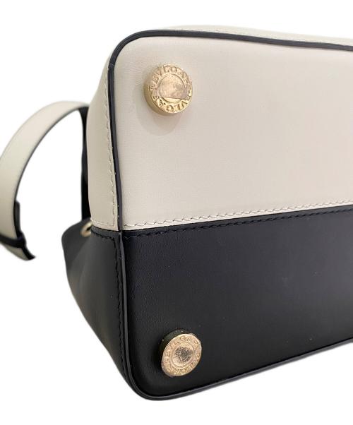 BVLGARI（ブルガリ）BVLGARI (ブルガリ) ビーゼロワン バケットバッグ アイボリー×ブラックの古着・服飾アイテム