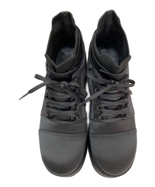 ENFOLD（エンフォルド）ENFOLD (エンフォルド) サテンスニーカーヒールパンプス ブラック サイズ:37の古着・服飾アイテム