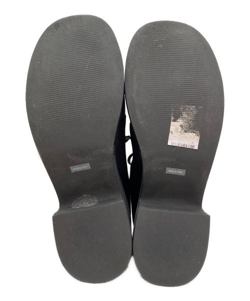 ENFOLD（エンフォルド）ENFOLD (エンフォルド) サテンスニーカーヒールパンプス ブラック サイズ:37の古着・服飾アイテム