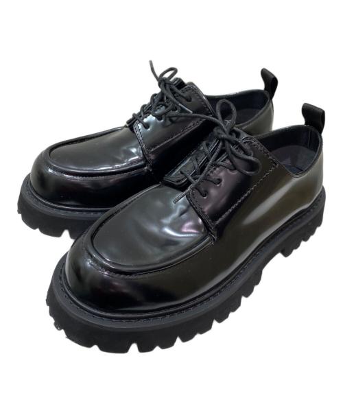 ENFOLD（エンフォルド）ENFOLD (エンフォルド) パテントレースアップシューズ ブラック サイズ:37の古着・服飾アイテム