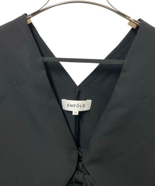 ENFOLD（エンフォルド）ENFOLD (エンフォルド) MAXI DRESS オーバーコート ワンピース ブラック サイズ:38の古着・服飾アイテム