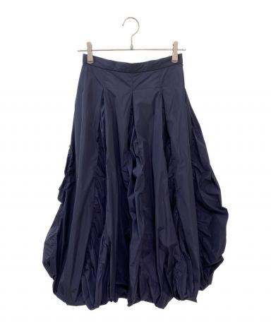 中古・古着通販】ENFOLD (エンフォルド) TUCK-BALLOON SKIRT ネイビー