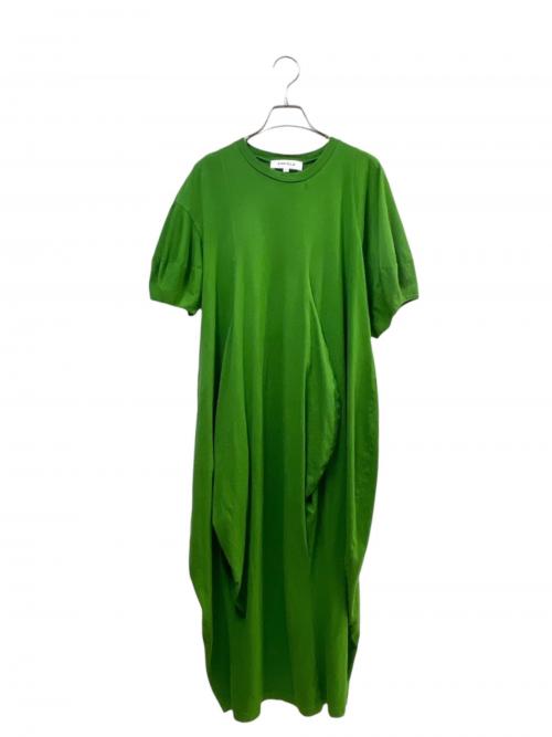 ENFOLD（エンフォルド）ENFOLD (エンフォルド) ハイゲージスビン天竺 Ball ドレープ DR グリーン サイズ:36の古着・服飾アイテム