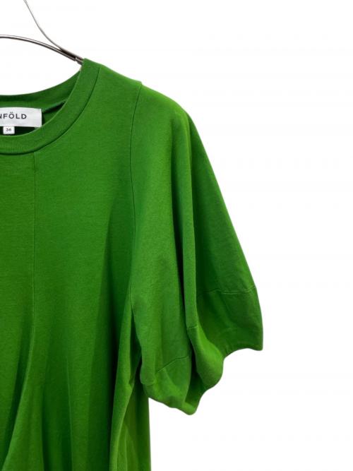 ENFOLD（エンフォルド）ENFOLD (エンフォルド) ハイゲージスビン天竺 Ball ドレープ DR グリーン サイズ:36の古着・服飾アイテム