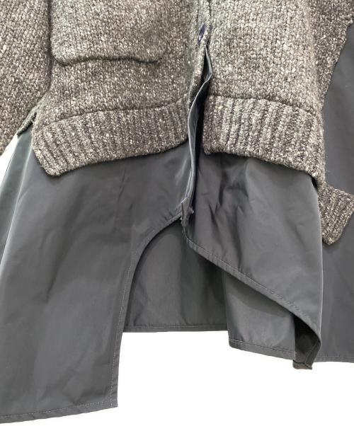 ENFOLD（エンフォルド）ENFOLD (エンフォルド) ASYMMETRY-HEM LAYERED CARDIGAN グレー サイズ:38の古着・服飾アイテム