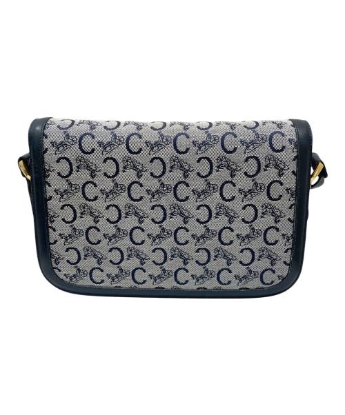 CELINE（セリーヌ）CELINE (セリーヌ) Cマカダム 	サルキー ショルダーバッグ ネイビーの古着・服飾アイテム