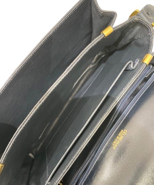 CELINE（セリーヌ）CELINE (セリーヌ) Cマカダム 	サルキー ショルダーバッグ ネイビーの古着・服飾アイテム
