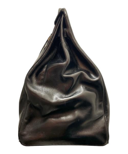 HERMES（エルメス）HERMES (エルメス) オータクロア45/ゴールド金具/ボックスカーフ/〇A:1971年/ブラック ブラックの古着・服飾アイテム