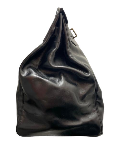HERMES（エルメス）HERMES (エルメス) オータクロア45/ゴールド金具/ボックスカーフ/〇A:1971年/ブラック ブラックの古着・服飾アイテム