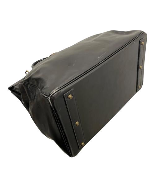 HERMES（エルメス）HERMES (エルメス) オータクロア45/ゴールド金具/ボックスカーフ/〇A:1971年/ブラック ブラックの古着・服飾アイテム