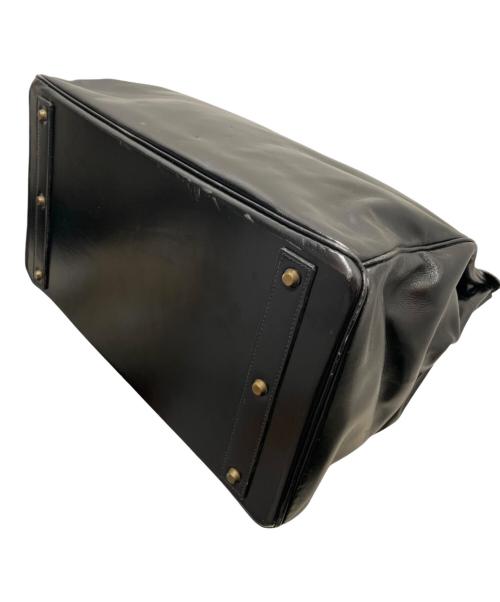 HERMES（エルメス）HERMES (エルメス) オータクロア45/ゴールド金具/ボックスカーフ/〇A:1971年/ブラック ブラックの古着・服飾アイテム