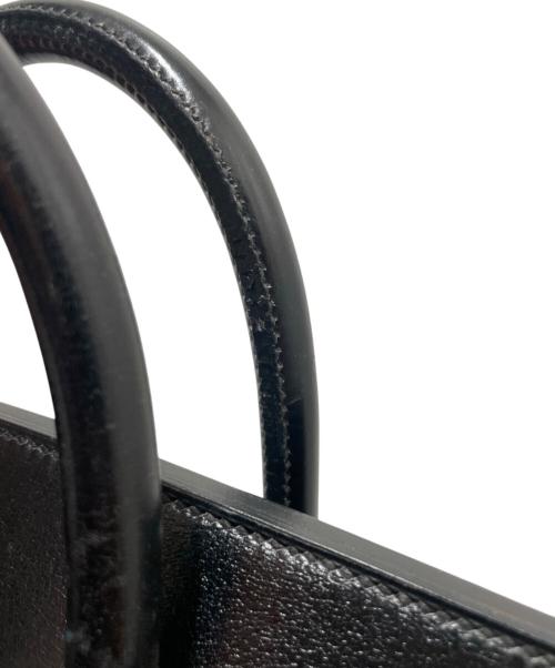 HERMES（エルメス）HERMES (エルメス) オータクロア45/ゴールド金具/ボックスカーフ/〇A:1971年/ブラック ブラックの古着・服飾アイテム