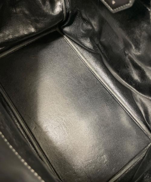 HERMES（エルメス）HERMES (エルメス) オータクロア45/ゴールド金具/ボックスカーフ/〇A:1971年/ブラック ブラックの古着・服飾アイテム