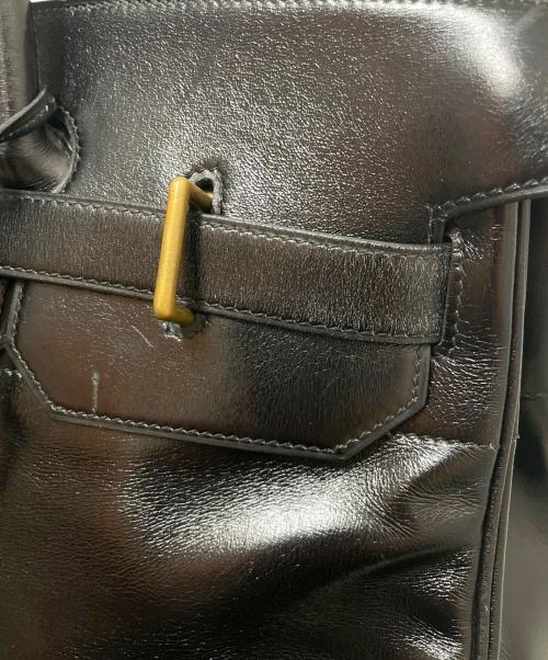 HERMES（エルメス）HERMES (エルメス) オータクロア45/ゴールド金具/ボックスカーフ/〇A:1971年/ブラック ブラックの古着・服飾アイテム