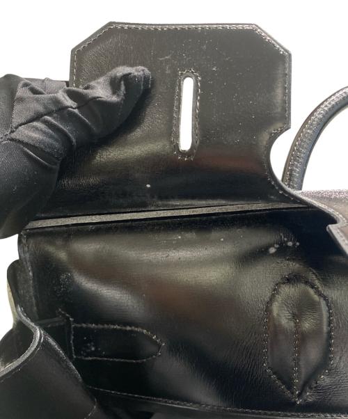 HERMES（エルメス）HERMES (エルメス) オータクロア45/ゴールド金具/ボックスカーフ/〇A:1971年/ブラック ブラックの古着・服飾アイテム