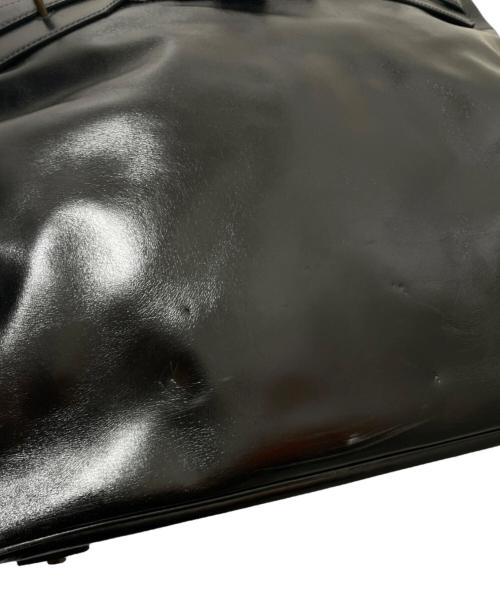 HERMES（エルメス）HERMES (エルメス) オータクロア45/ゴールド金具/ボックスカーフ/〇A:1971年/ブラック ブラックの古着・服飾アイテム