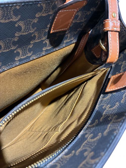 CELINE（セリーヌ）CELINE (セリーヌ) スモールバーティカルカバ ダークブラウン×ブラウン サイズ:スモールの古着・服飾アイテム