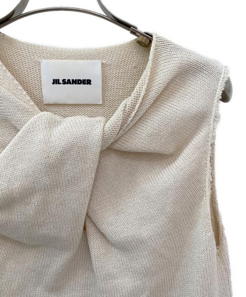 JIL SANDER（ジルサンダー）JIL SANDER (ジルサンダー) ノースリーブニット アイボリー サイズ:34の古着・服飾アイテム