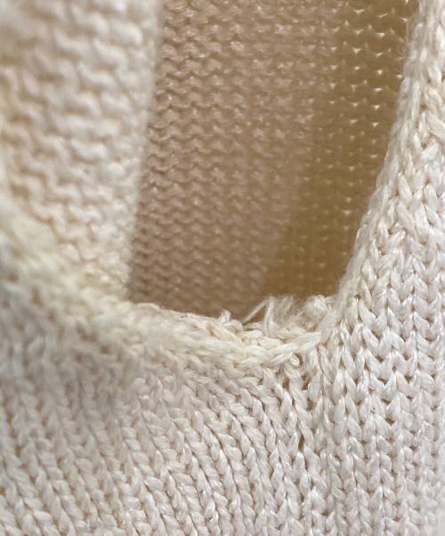 JIL SANDER（ジルサンダー）JIL SANDER (ジルサンダー) ノースリーブニット アイボリー サイズ:34の古着・服飾アイテム