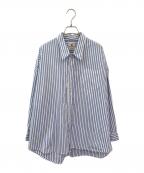 denimistデニミスト）の古着「ストライプシャツ」｜ブルー