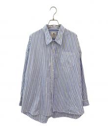 denimist（デニミスト）の古着「ストライプシャツ」｜ブルー