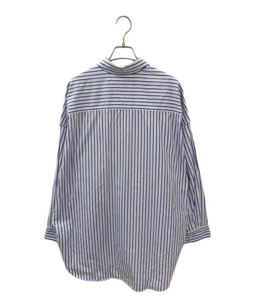 denimist（デニミスト）denimist (デニミスト) ストライプシャツ ブルー サイズ:Sの古着・服飾アイテム