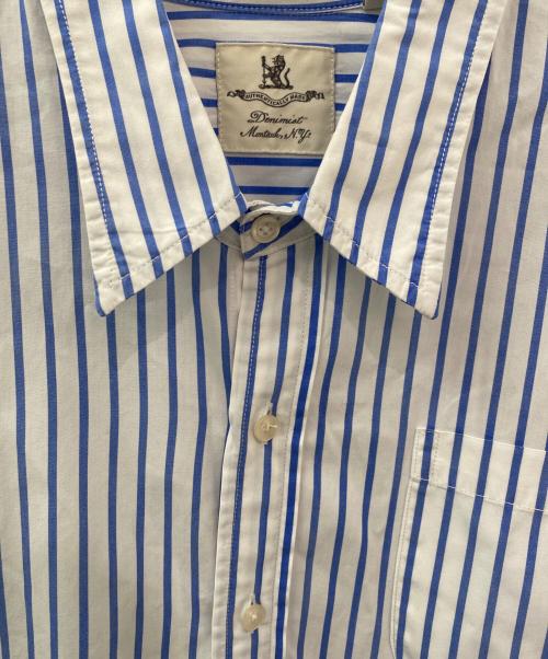 denimist（デニミスト）denimist (デニミスト) ストライプシャツ ブルー サイズ:Sの古着・服飾アイテム