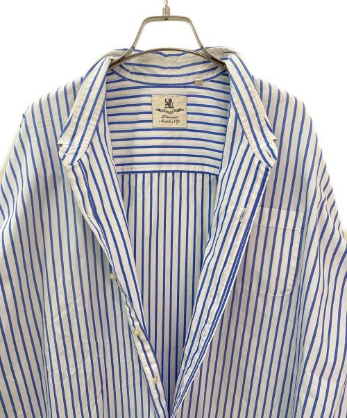 denimist（デニミスト）denimist (デニミスト) ストライプシャツ ブルー サイズ:Sの古着・服飾アイテム