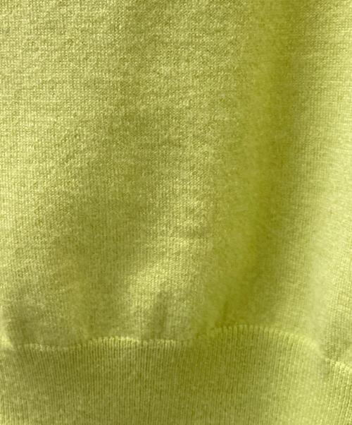 BOTTEGA VENETA（ボッテガベネタ）BOTTEGA VENETA (ボッテガベネタ) ノースリーブニット 黄緑 サイズ:Sの古着・服飾アイテム