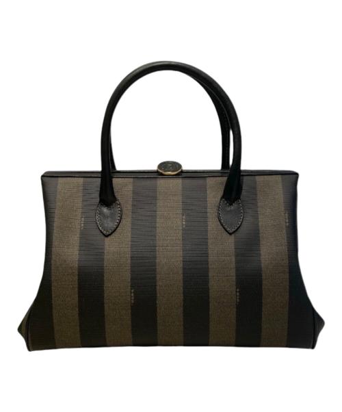 FENDI（フェンディ）FENDI (フェンディ) ペカン柄ハンドバッグ ブラウンの古着・服飾アイテム