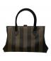 FENDI (フェンディ) ペカン柄ハンドバッグ ブラウン：50000円