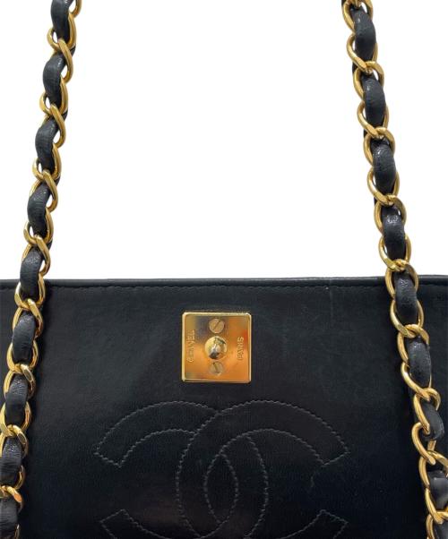 CHANEL（シャネル）CHANEL (シャネル) チェーンショルダーバッグ ブラックの古着・服飾アイテム