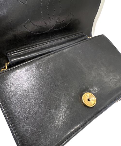 CHANEL（シャネル）CHANEL (シャネル) チェーンショルダーバッグ ブラックの古着・服飾アイテム
