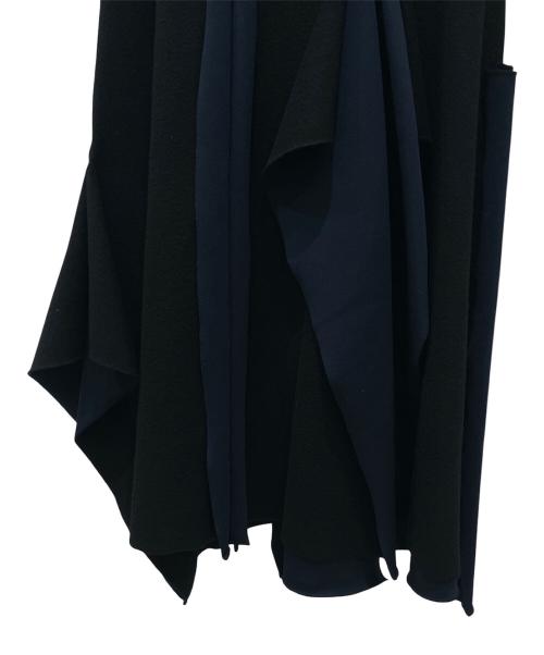 ENFOLD（エンフォルド）ENFOLD (エンフォルド) フリルニットスカート ブラック サイズ:38の古着・服飾アイテム