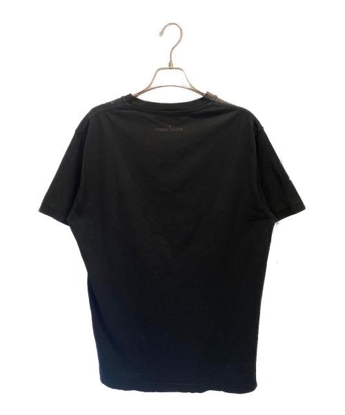 STONE ISLAND（ストーンアイランド）STONE ISLAND (ストーンアイランド) プリントTシャツ ブラック サイズ:Mの古着・服飾アイテム