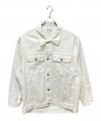 Maison Margiela1メゾンマルジェラ1）の古着「20AW ホワイトデニムジャケット S51AM0284」｜アイボリー