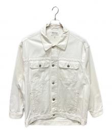 Maison Margiela1（メゾンマルジェラ1）の古着「20AW ホワイトデニムジャケット S51AM0284」｜アイボリー