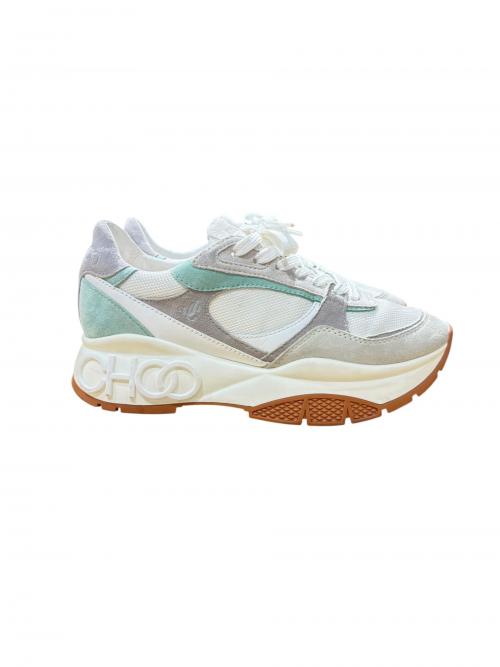 JIMMY CHOO（ジミーチュウ）JIMMY CHOO (ジミーチュウ) LANDON/ローカットスニーカー ホワイト サイズ:36の古着・服飾アイテム