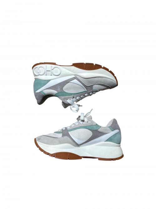 JIMMY CHOO（ジミーチュウ）JIMMY CHOO (ジミーチュウ) LANDON/ローカットスニーカー ホワイト サイズ:36の古着・服飾アイテム