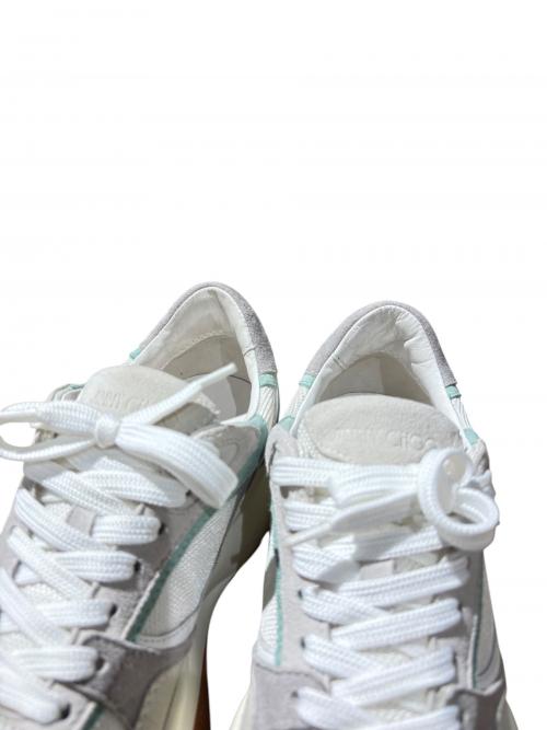 JIMMY CHOO（ジミーチュウ）JIMMY CHOO (ジミーチュウ) LANDON/ローカットスニーカー ホワイト サイズ:36の古着・服飾アイテム