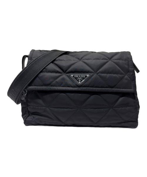 PRADA（プラダ）PRADA (プラダ) メッセンジャーバッグ ブラックの古着・服飾アイテム