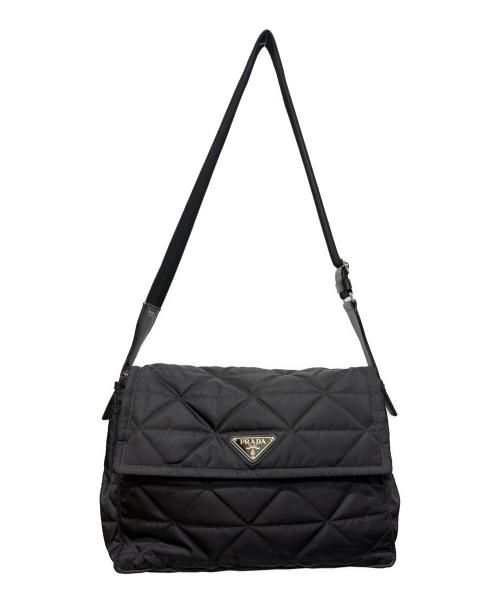 PRADA（プラダ）PRADA (プラダ) メッセンジャーバッグ ブラックの古着・服飾アイテム