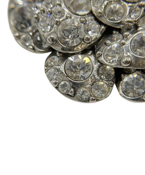 CHANEL（シャネル）CHANEL (シャネル) カメリアラインストーンブローチ シルバーの古着・服飾アイテム