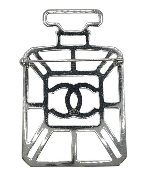 CHANEL（シャネル）CHANEL (シャネル) 香水ラインストーンブローチ ピンクの古着・服飾アイテム
